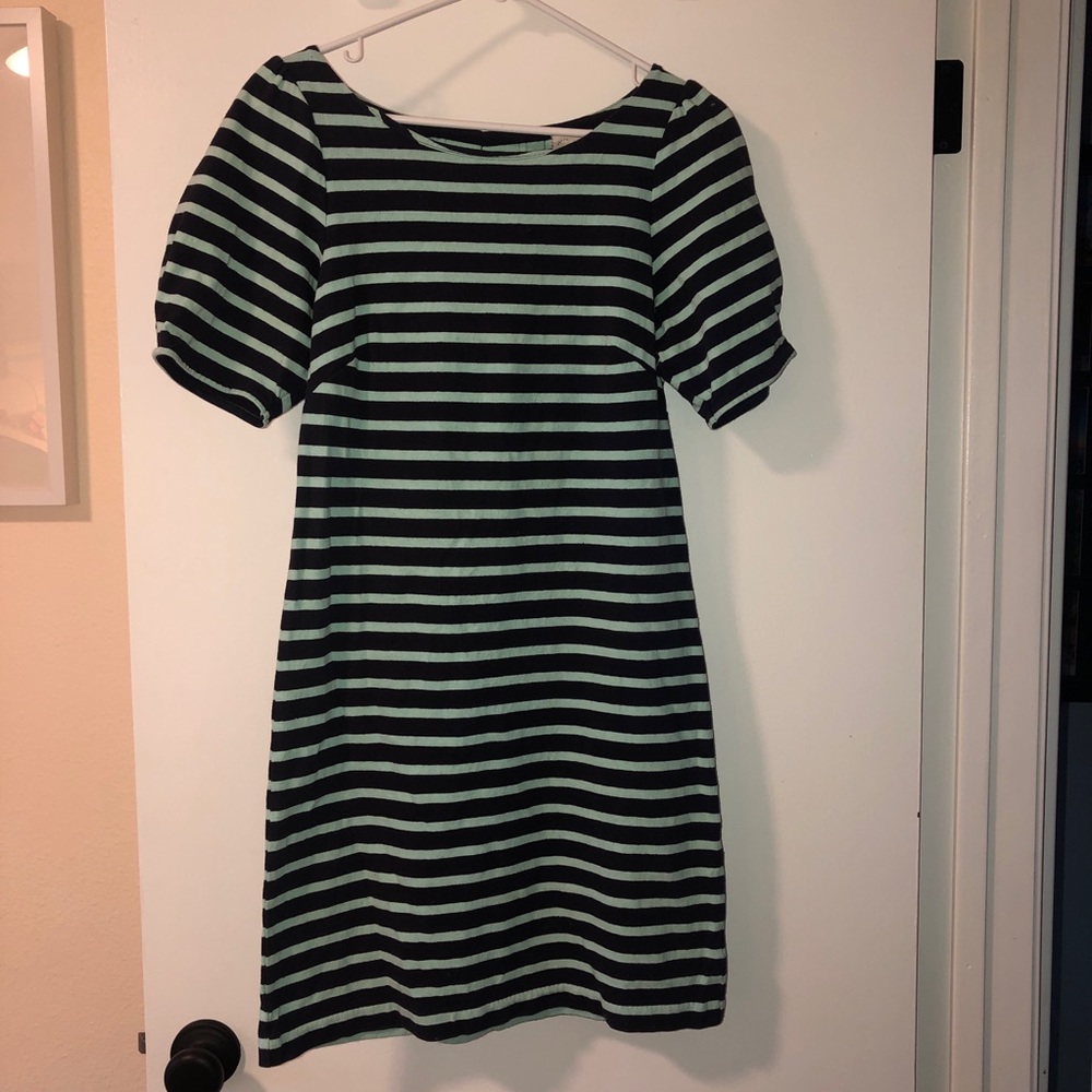 Anthropologie striped cotton dress